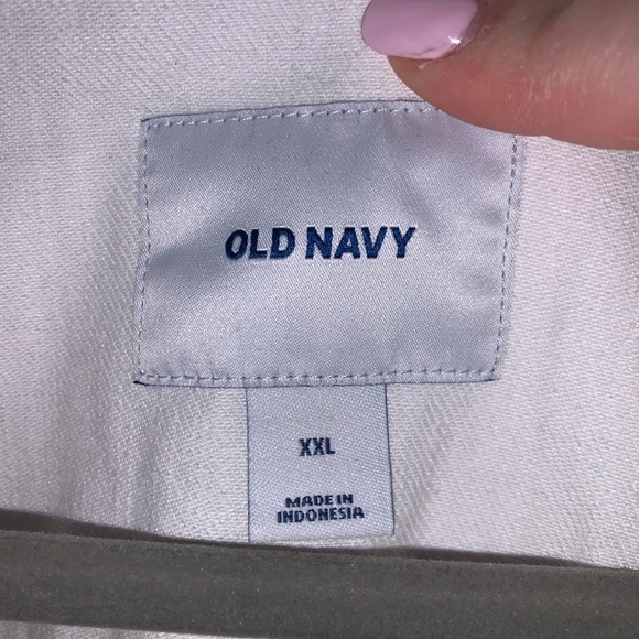 Distressed White Denim Jacket (Size XXL) - Picture 4 of 4